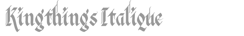 Kingthings Italique
