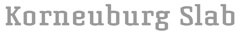 Korneuburg Slab Bold