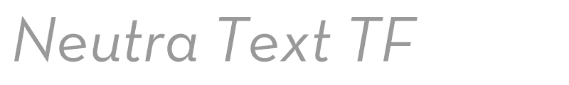 Neutra Text TF