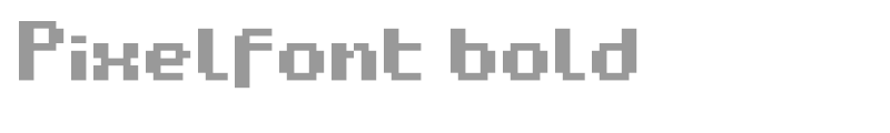 Pixelfont bold