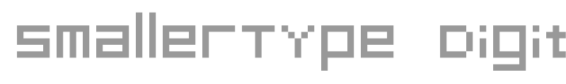 SmallerType Digital of Userbars