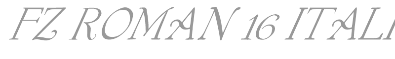 FZ ROMAN 16 ITALIC