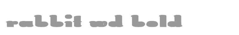 Rabbit Wd bold