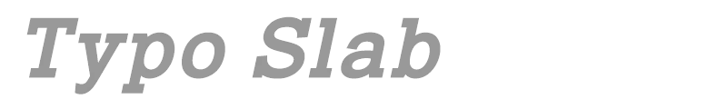 Typo Slab