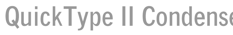 QuickType II Condensed