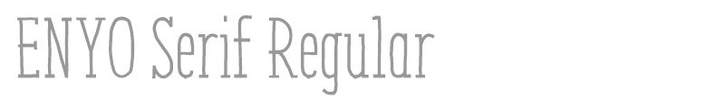 ENYO Serif Regular Italic