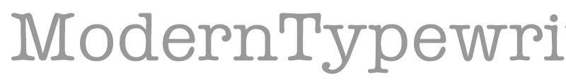 ModernTypewriter