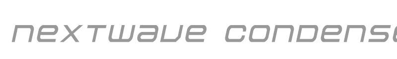 Nextwave Condensed Italic
