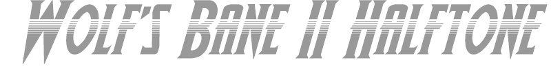 Wolf's Bane II Halftone Italic