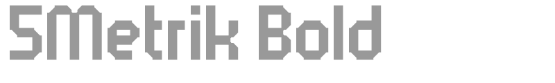 5Metrik Bold