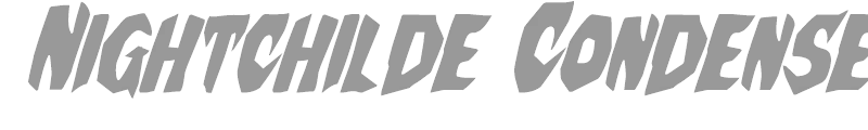 Nightchilde Condensed Italic