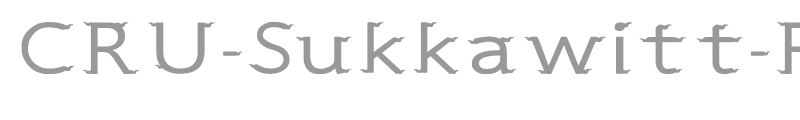 CRU-Sukkawitt-Regular