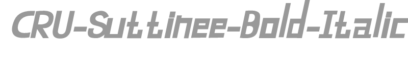 CRU-Suttinee-Bold-Italic