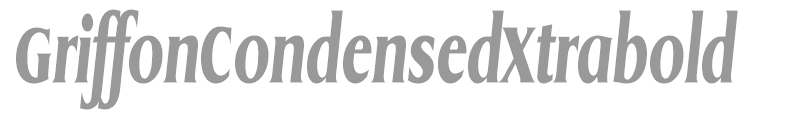 GriffonCondensedXtrabold