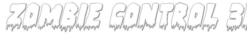 Zombie Control 3D Italic