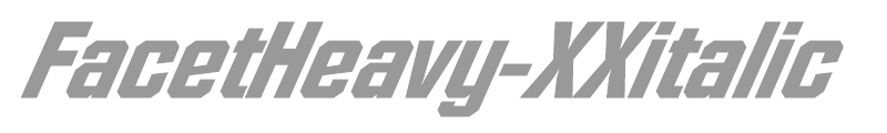 FacetHeavy-XXitalic