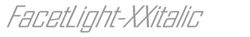 FacetLight-XXitalic