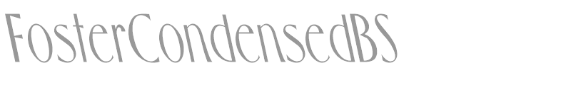 FosterCondensedBS