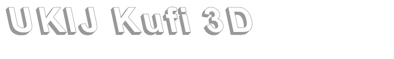 UKIJ Kufi 3D