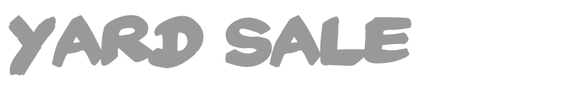 Yard Sale