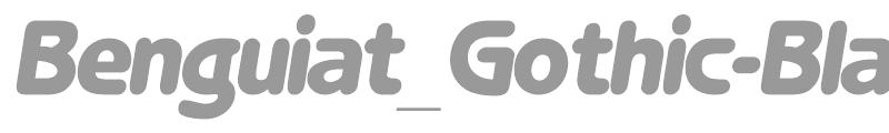 Benguiat_Gothic-BlackItalic