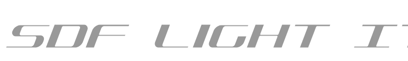 SDF Light Italic