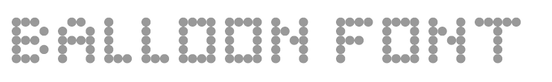 Balloon Font