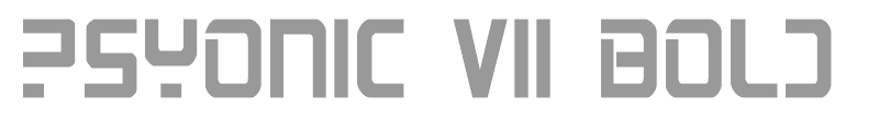 PsYonic VII Bold Condensed