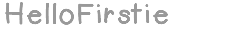 Hello Firstie