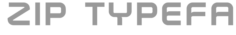 Zip Typeface