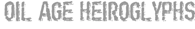 Oil Age Heiroglyphs