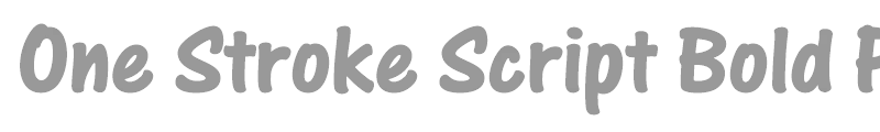 One Stroke Script Bold