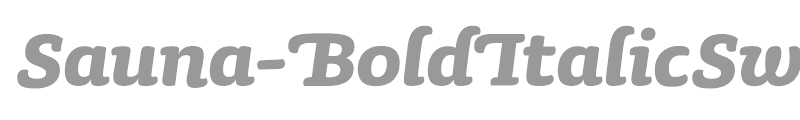 Sauna-BoldItalicSwash