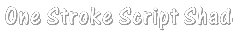 One Stroke Script Shaded