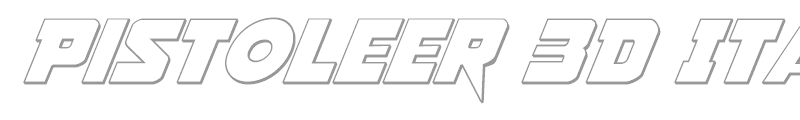 Pistoleer 3D Italic