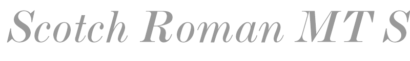 Scotch Roman MT Std