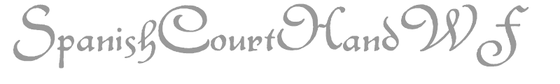 SpanishCourtHandWF