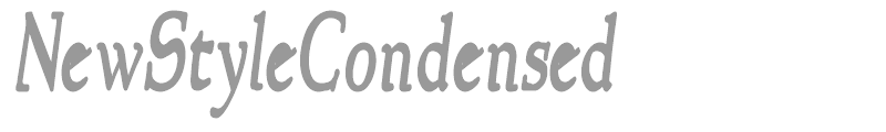 NewStyleCondensed