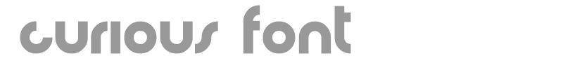 curious font