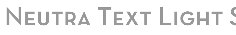 Neutra Text Light SC Alt