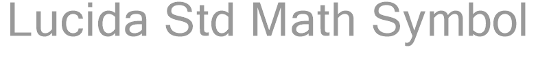 Lucida Math Std