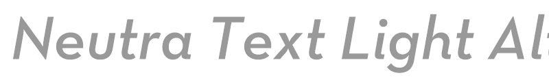 Neutra Text Light Alt