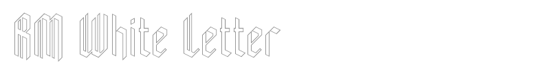 RM White Letter