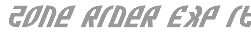Zone Rider Exp Italic