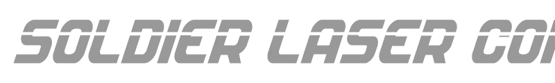 Soldier Laser Condensed Italic