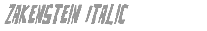 Zakenstein Italic