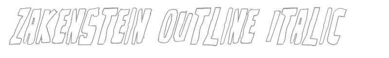 Zakenstein Outline Italic