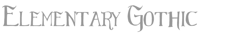 Elementary Gothic