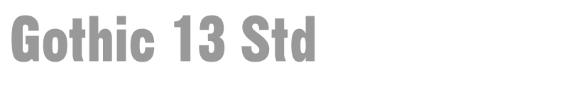 Gothic 13 Std