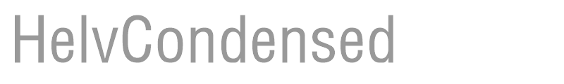 HelvCondensed